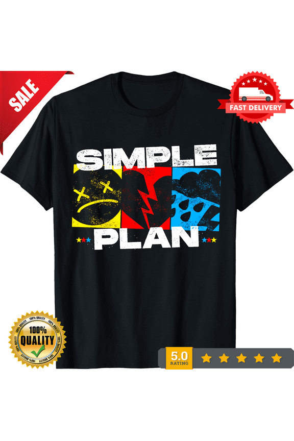 Simple Plan Tshirt Vintage Punk Rock Merch Retro Unisex Heavy Cotton Tee, LIMITED EDITION-TH70490