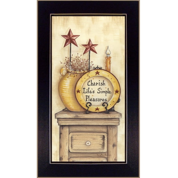 Simple Pleasures By Mary June Printed Wall Art Wood Multi-Color