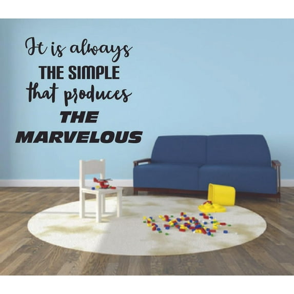 Simple Produces The Marvelous Quote Positive Life Motivation Inspiration Quotes Saying Wall Art Sticker Designs Vinyl Stickers For Home House Walls Rooms Windows Bedroom Decoration Size (18x20 inch)
