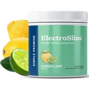 Simple Promise ElectroSlim - Sugar-Free Electrolyte Powder Hydration Support with Essential Electrolytes - No Sugar Formula for Daily Energy Balance - Lemon Lime Flavor