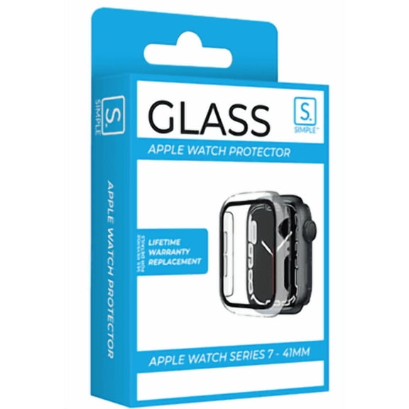 "Simple Protection Tempered Glass W/ Clear Pc Bumper 41mm "