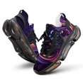 thumbnail image 1 of Simple Purple Ripple Breathable Sneakers Women Shoes Spring Light Flats Male Lace-up Walking Footwear, 1 of 8