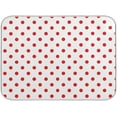 thumbnail image 1 of Simple Red Polka Dots Pattern Absorbent Dish Drying Mat Microfiber Kitchen Countertop Table Protector Multi-Purpose Counter Rack Sink Drainer Pad (16" x 18"), 1 of 6
