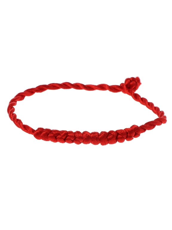 Simple Red String Braided Kabbalah Bracelets for Good Luck for Success Amulet Jewelry Decor Gi