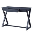 thumbnail image 1 of Simple Relax 1 Drawer Wood Console Table in Twilight Blue Finish Black, 1 of 5