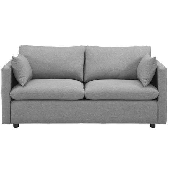 Simple Relax Sofa, Light Gray Fabric