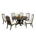 thumbnail image 1 of Simple Relax Sr03Cm3150Rt-7Pc Dining Set, Rustic Natural Tone And Ivory, 1 of 5