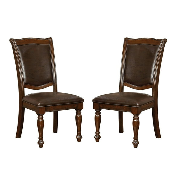 Simple Relax Sr03Cm3350Sc-2Pk-Local Dining Chair, Brown Cherry/Espresso