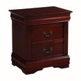 thumbnail image 1 of Simple Relax Wooden 2-Drawer Nightstand In Cherry Finish, 1 of 5