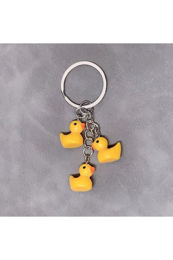 Duck Keychain Cute Animal Pendant Key Chain for Women and Girls Trendy Fashion Accessories Gift Duck Keyring Decoration