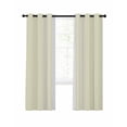 thumbnail image 1 of Simple Retro Yellow Stripes Blackout Curtains 84 Inches Length, Modern Abstract White Lines Window Treatment Thermal Insulated Drapes for Bedroom Living Room 2 Panels 104x84 Inches, 1 of 8