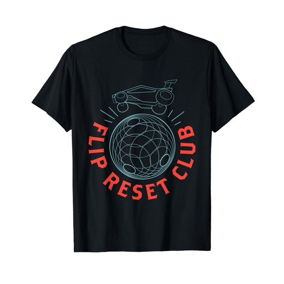 Simple Rocket Soccer League, Flip Reset Club, Clean Design T-Shirt