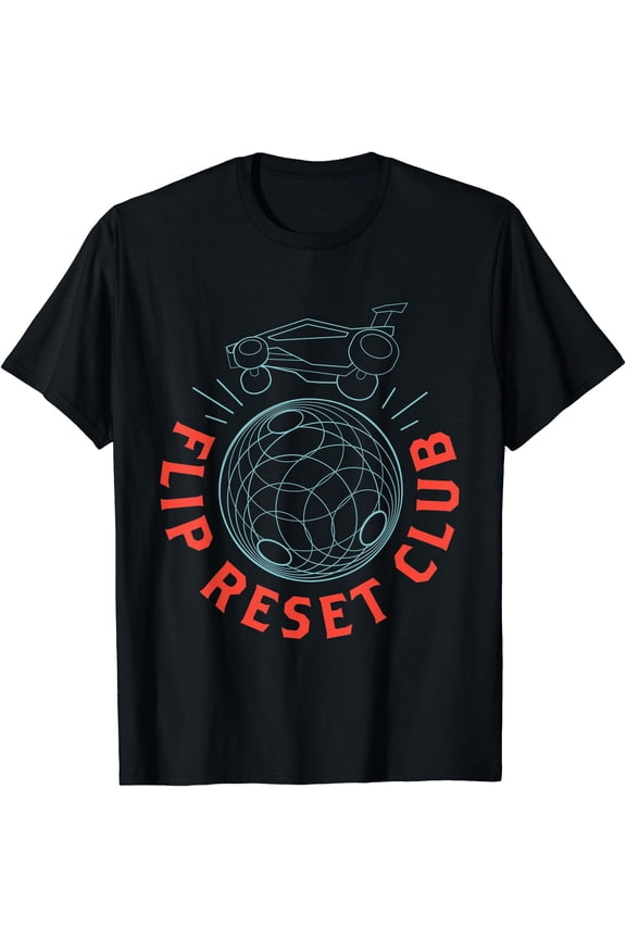 Simple Rocket Soccer League, Flip Reset Club, Clean Design T-Shirt