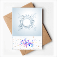 thumbnail image 1 of Simple Rotatg Music Notes White Welcome Back Greeting Cards Envelopes Blank, 1 of 4