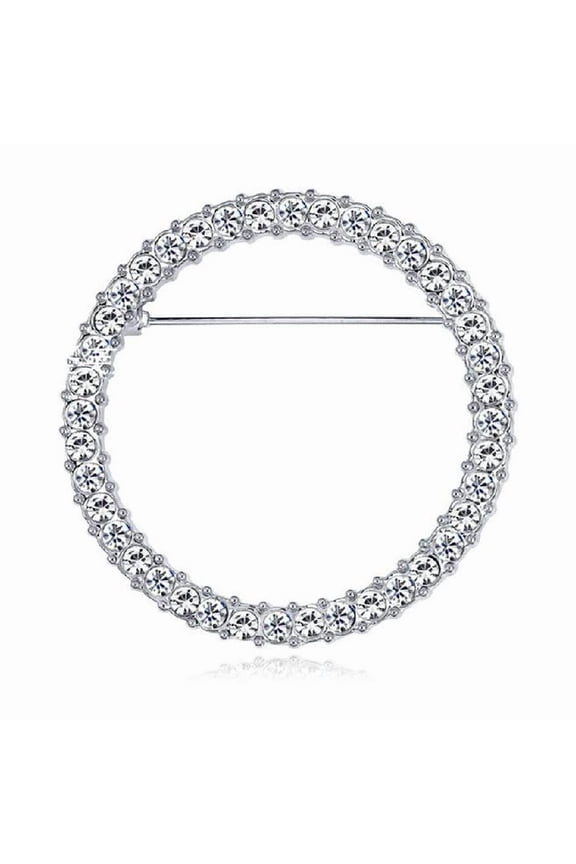 Simple Round Crystals Glasses Holder Pins Fashion Reading Glasses Holder Brooch Jewelry Pin Enamel Lapel Pin Charm Gift