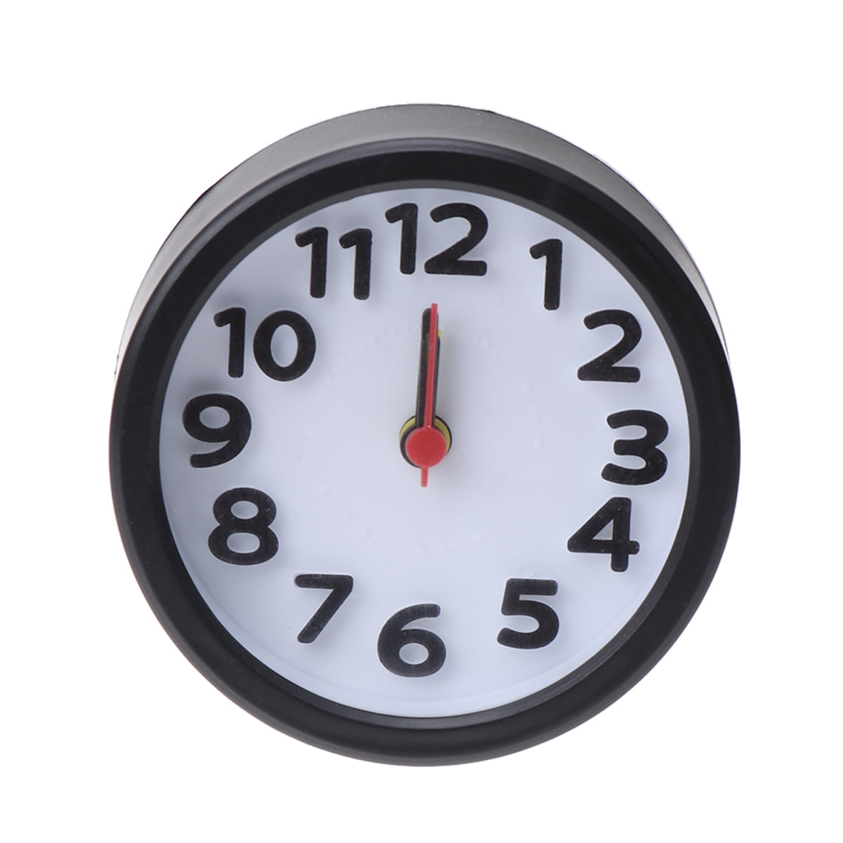 Simple Round Plastic Alarm Clock Small Desktop Clock Luminous Hour and