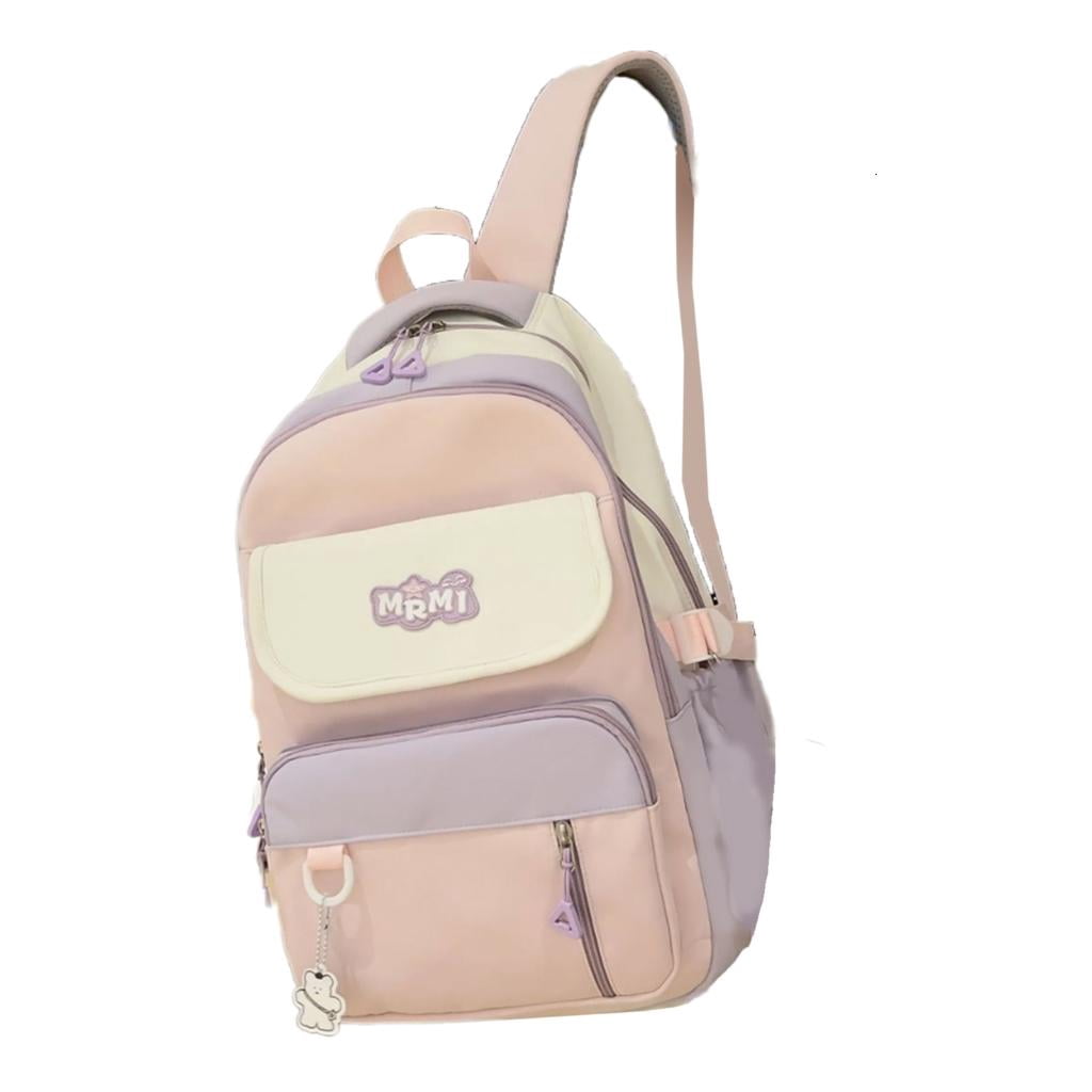 Simple Rack Sack Simple Rucksack Student Campus School Bag with Multiple Pockets Large ...