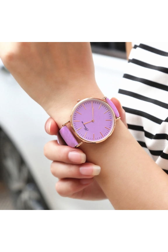 Simple Scale Temperature Sensitive Color Changing Watch UV Reactive Timepiece That Shifts Color Under Sunlight