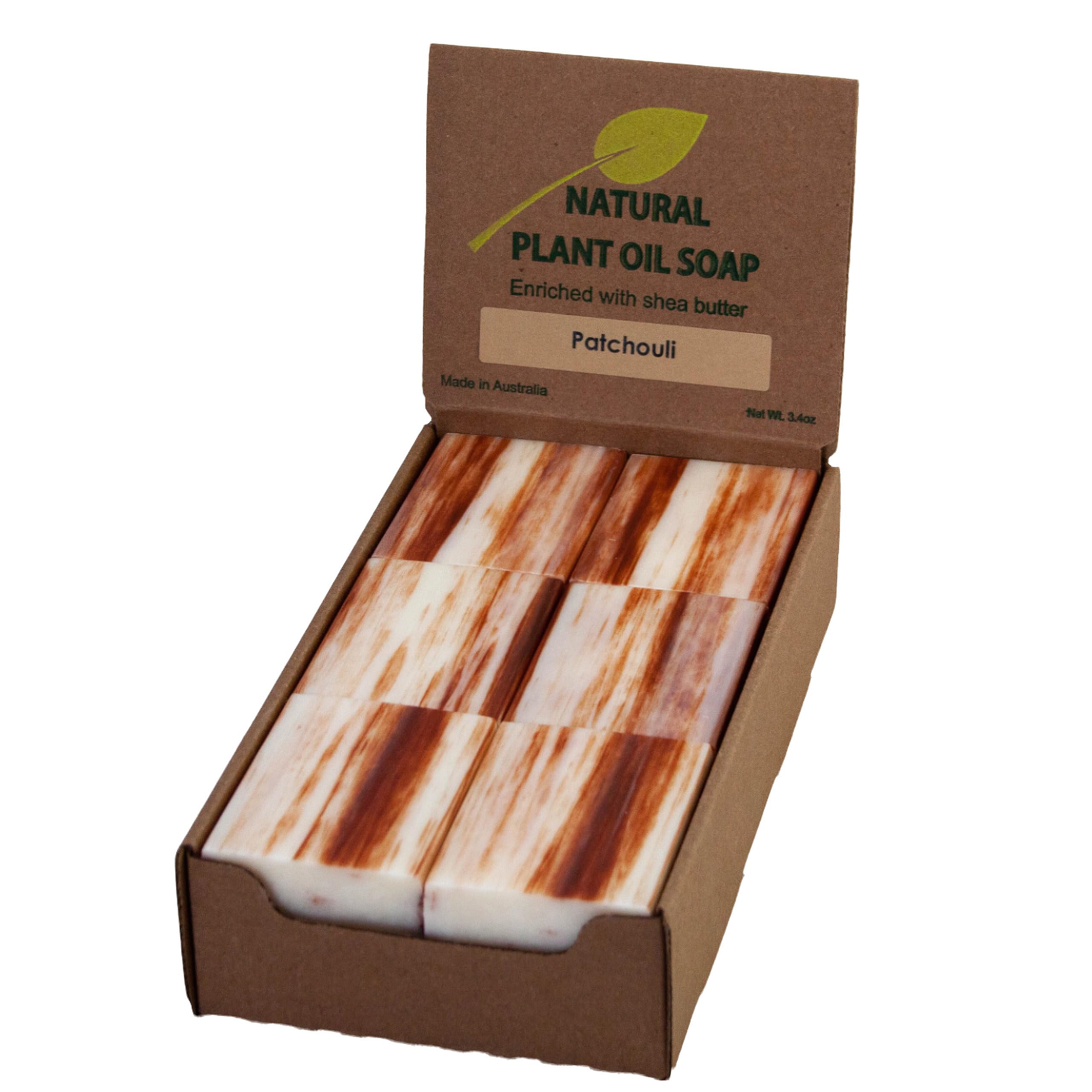 Simple Scents Australia Patchouli Scented Natural Soap Bars (12 Bars