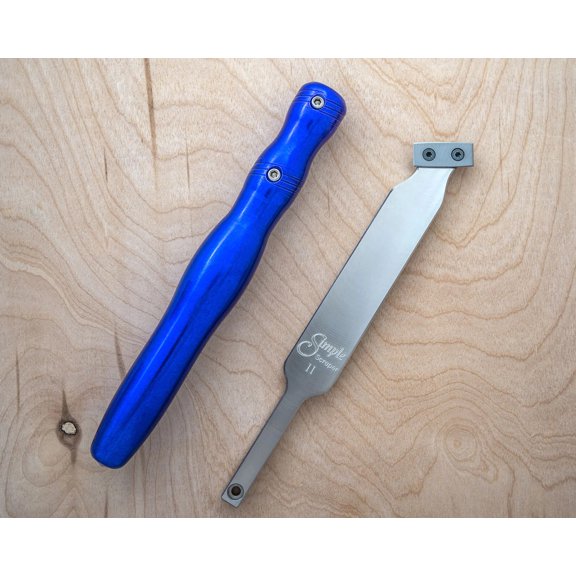 Simple Scraper II - For steep or straight inside walls and bottom finishing with tailstock support