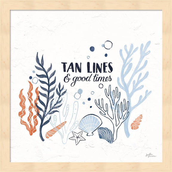 Simple Sea IV by Janelle Penner, Framed Wall Art, 13.25W x 13.25H