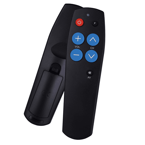 Simple Senior Friendly TV Remote Control, Easy to Use Programmable Replacement for Elderly Users