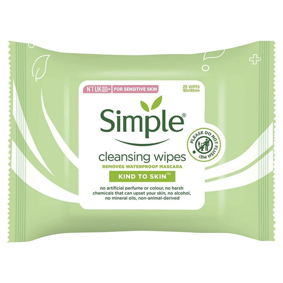 Simple Kind To Skin 25 Cleansing Facial Wipes (1 pack)