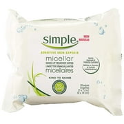 Simple Facial Wipes Micellar, 25 Count