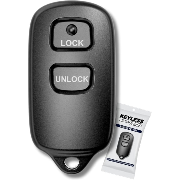 Simple Setup 2-Button Keyless Entry Remote Key Fob Replacement, fits Toyota Prius Celica Tundra Yaris FJ Cruiser Echo Highlander Rav4, 2004-2006 Scion xA xB, HYQ12BBX,