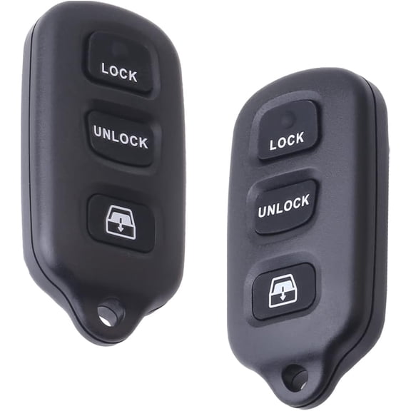 Simple Setup 2Pcs Car Key Fob Keyless Control Entry Remote HYQ12BBX 4 Button Vehicles Replacement Compatible with 4RUNNER Sequoia HYQ1512Y