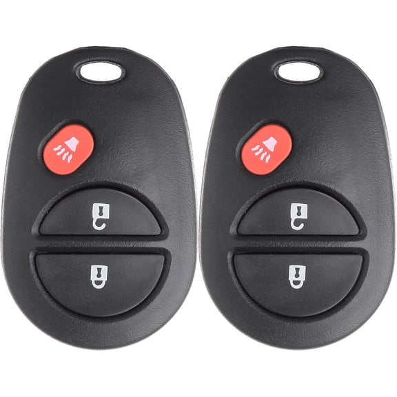 Simple Setup Compatible with 2X3 Button New Key Fob Keyless Entry Remote Replacement Transmitter Clicker Beeper Alarm fit 04-16 for Toyota Sienna Tacoma Tundra Highlander Sequoia GQ43VT20T