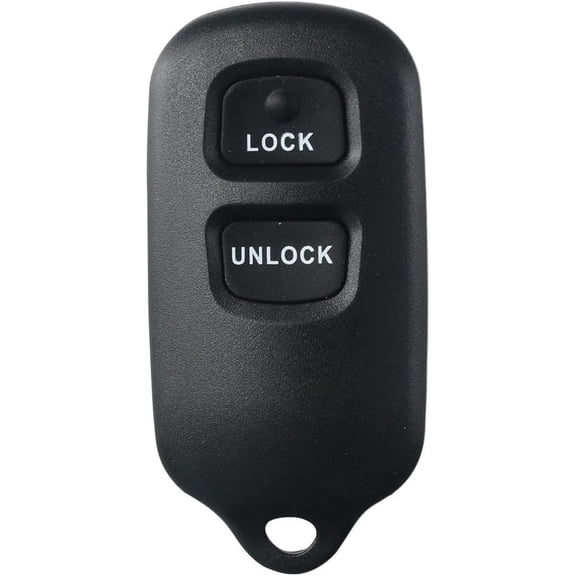 Simple Setup Keyless Entry Key Fob, Black ABS 2 Buttons Plus Panic 315MHZ Remote Control Replacement HYQ12BBX, Fit for Highlander, for Tundra, for RAV4
