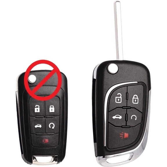 Simple Setup Upgraded Key Fob Replacement Fits for Chevy Cruze Equinox Camaro Impala Malibu Sonic Buick Regal Verano Encore Allure Terrain Keyless Entry Remote Start Control OHT01060512