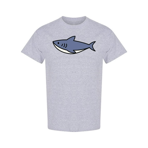 Simple Shark Design T-Shirt Men -Image by Shutterstock, Male x-Large