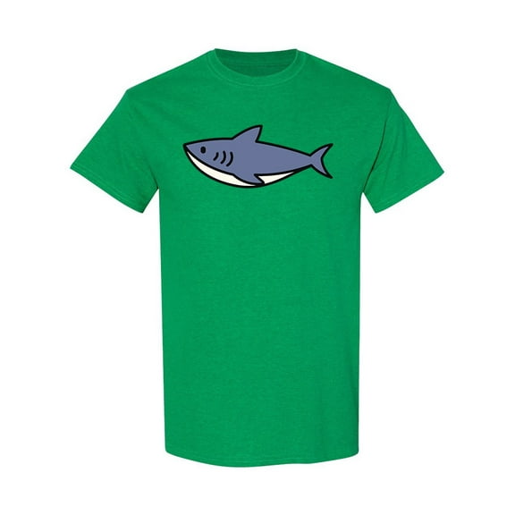 Simple Shark Design T-Shirt Men -Image by Shutterstock, Male x-Large