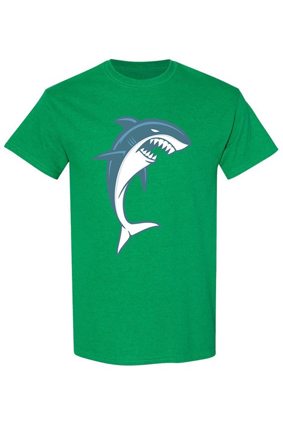 Simple Shark T-Shirt Men -Image by Shutterstock, Male Medium
