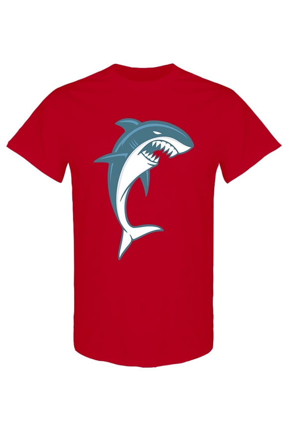 Simple Shark T-Shirt Men -Image by Shutterstock, Male Medium