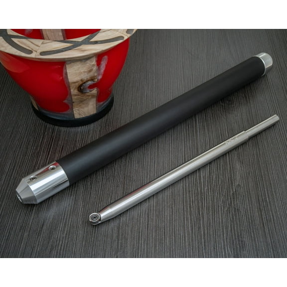 Simple Shear Cutting Finisher Tool for Wood or Acrylic, with 17" Long Foam Handle