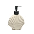 thumbnail image 1 of Simple Shell Ceramic Soap Dispenser Bathroom Shower Gel Lotion Press Bottle, 1 of 6