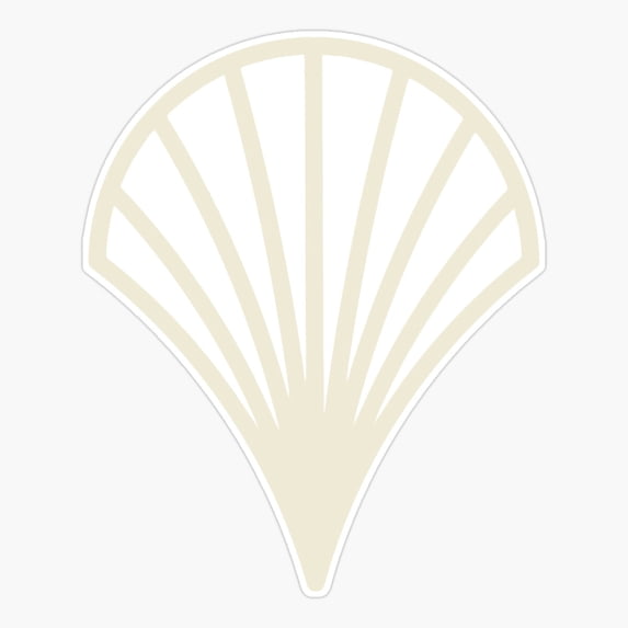 Simple Shell Design Sticker