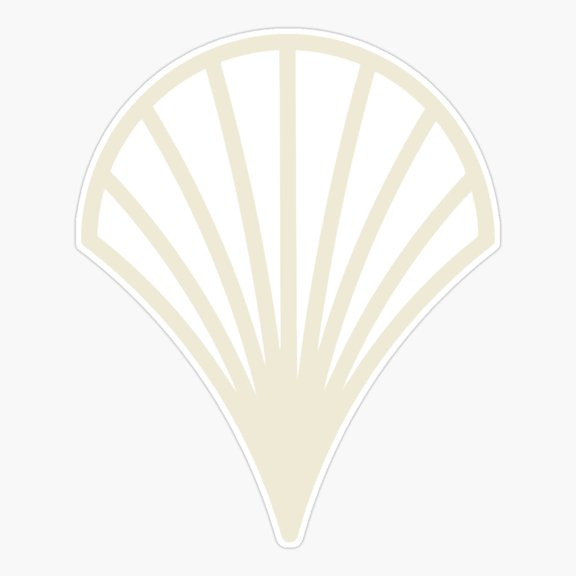 Simple Shell Design Sticker