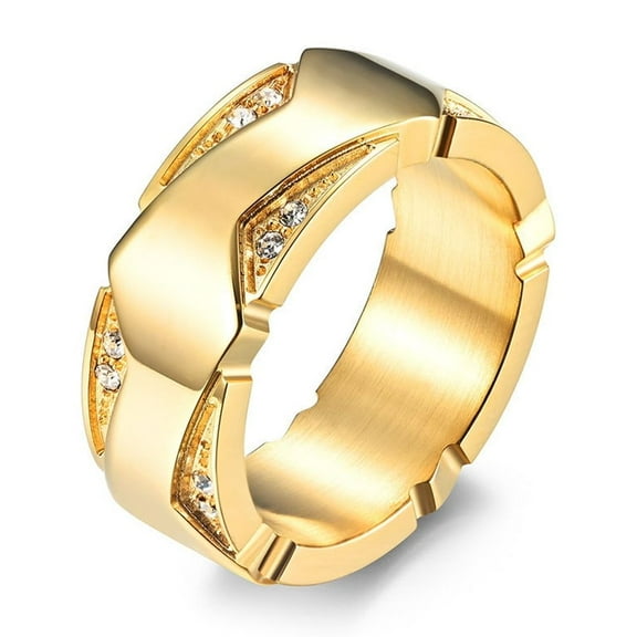 Simple Shell Pattern Men's Ring