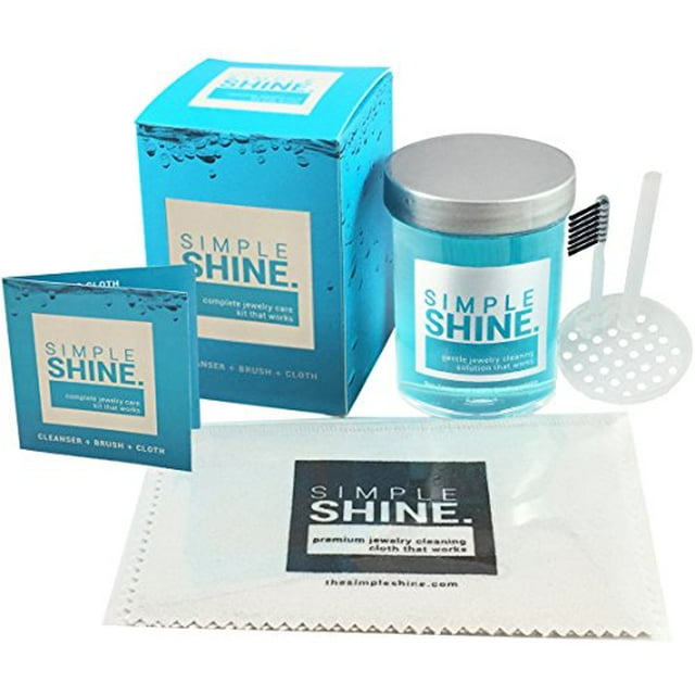 Simple Shine Jewelry Cleaner Kit 6oz Tarnish Remover + Cleaning Cloth