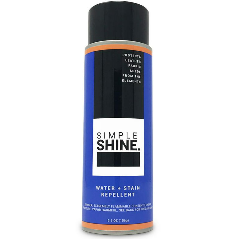 Simple Shine Shoe Protector Spray - Water Repellent for Sneakers, Boots,  Bags