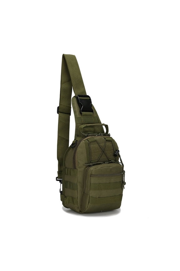 Simple Shoulder Bag, Waterproof and Durable Oxford Cloth Chest Bag, Designed with The Molle System, Ideal for Everyday Commuting, A Portable Storage Backpack for Outdoor Activities, Suitable for Men