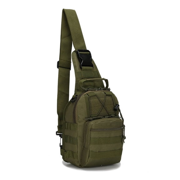 Simple Shoulder Bag, Waterproof and Durable Oxford Cloth Chest Bag, Designed with The Molle System, Ideal for Everyday Commuting, A Portable Storage Backpack for Outdoor Activities, Suitable for Men