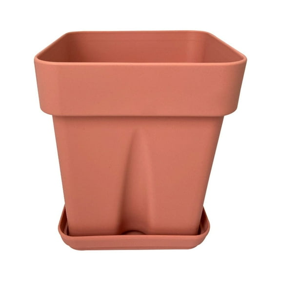 Simple Silicone Flower Pot Creative Desktop Round Office Decoration With Tray Orchid Garden Potted Light Pink 4.06x3.9 Inch