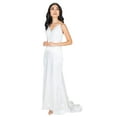 thumbnail image 1 of Simple Silk Spaghetti Straps Gown, 1 of 5