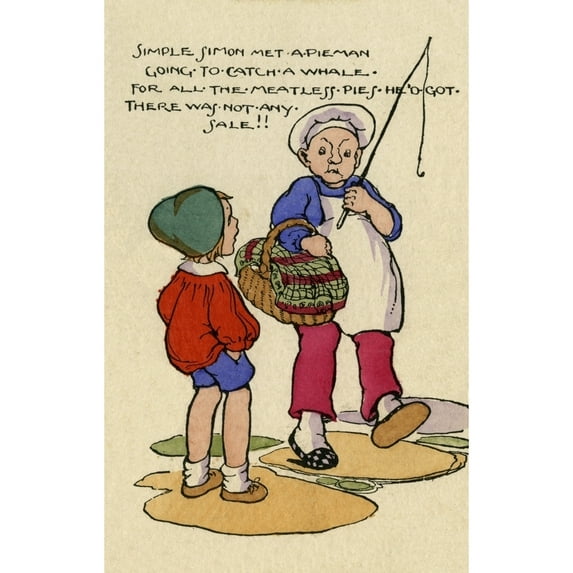 Simple Simon Met A Pieman Poster Print By Mary Evans Picture Librarypeter & Dawn Cope Collection