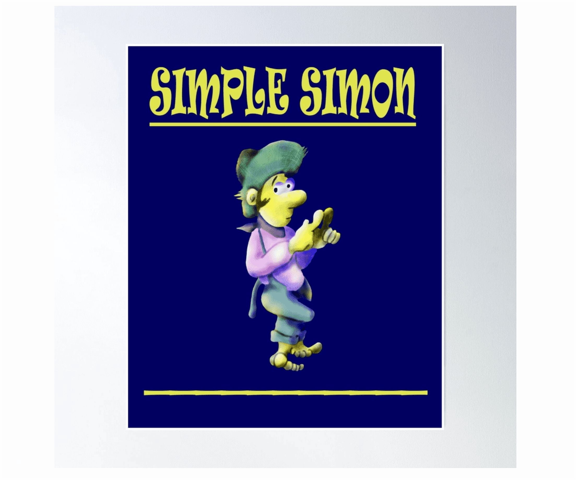Picture of Simple Simon Poster Wall Art Modern Wall Decor - Walmart.com